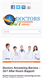 Mobile Screenshot of 24x7doctorsansweringservice.com