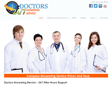 Tablet Screenshot of 24x7doctorsansweringservice.com